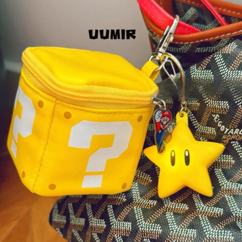 กระเป๋าใส่เหรียญแพ็คหูฟังหนังซีรีส์กระเป๋าเก็บเครื่องหมายคําถามมินิน่ารัก