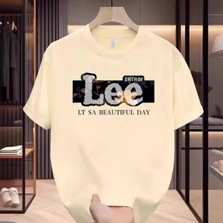 เสื้อยืดแขนสั้น คอกลม ผ้าฝ้ายแท้ พิมพ์ลาย สไตล์เกาหลี อินเทรนด์ ลำลอง สำหรับผู้ชาย ฤดูร้อน 2024 มาใหม่