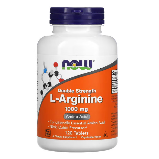 [พร้อมส่ง] L-Arginine แอลอาร์จีนีน 1,000 มิลลิกรัม 120 Tablets NOW FOOD