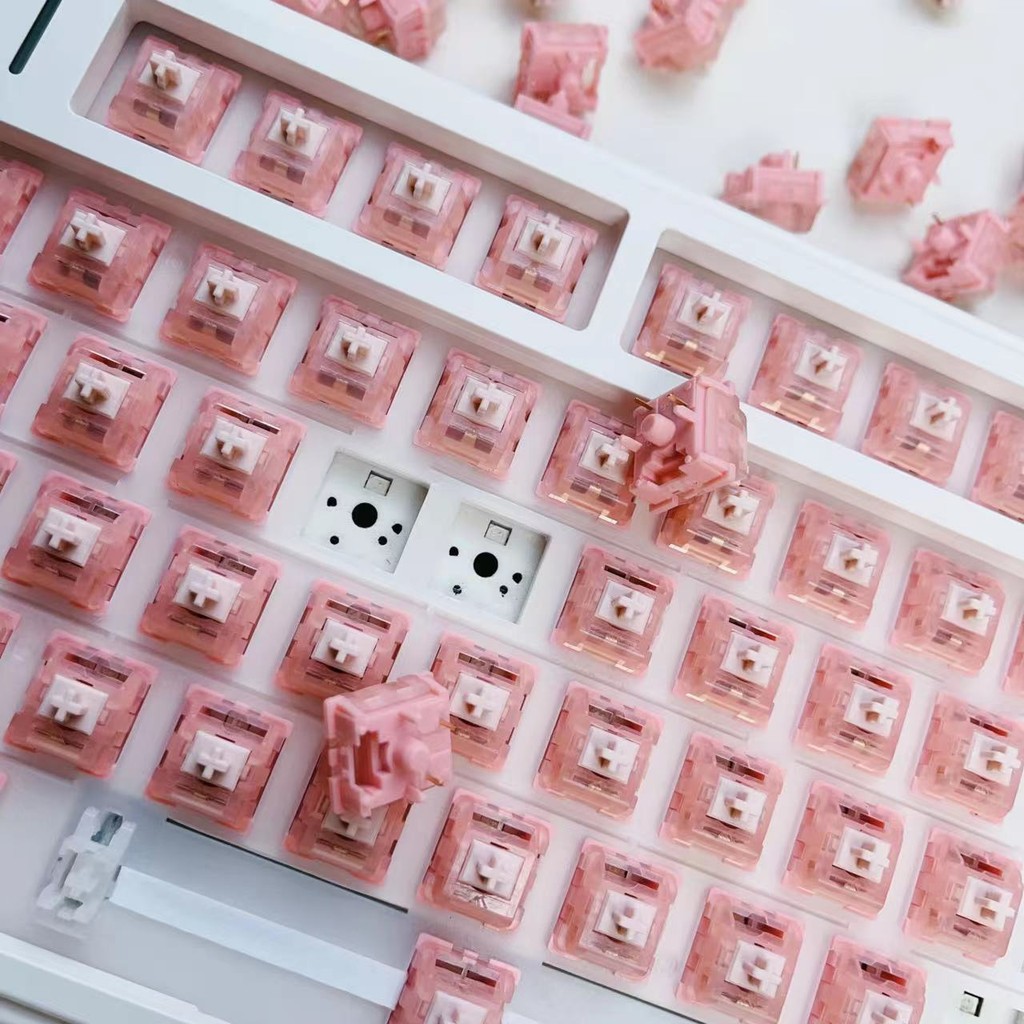 Sakura Switch 42g Linear 5pin Hot Swappable Prelubed MX Type Switch สําหรับคีย์บอร์ดสําหรับเล่นเกม