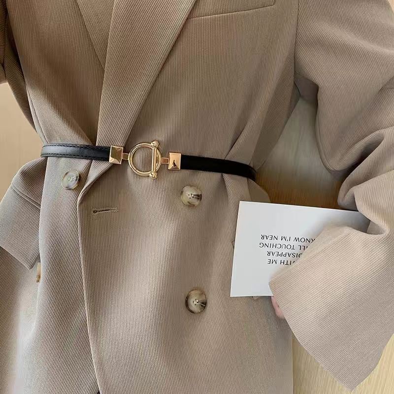 [พร้อม​ส่ง]​เข็มขัด​ผู้หญิง​เข็มขัด​แฟชั่นเลื่อน​ปรับความยาว