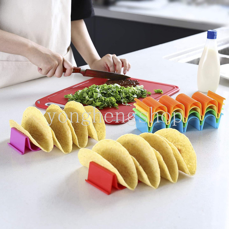 Creative Mexican Roll Pancake Roll ชั้นวางจอแสดงผล Wave รูป Tortilla Taco ผู้ถือถาด Gadgets ครัว