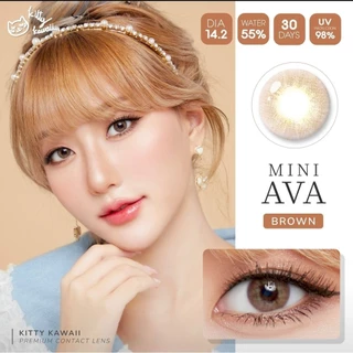 คอนแทคเลนส์[มินิ] Mini Ava Brown / Gray (Kitty Kawaii) ☁️ มี อย.ไทย