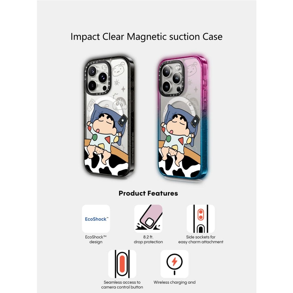 Casetify X Dreaming แม่เหล็กดูด Hard อะคริลิคด้านหลังสําหรับ Apple IPhone 12 13 14 15 16 Pro Max Plus พร้อมกล่อง