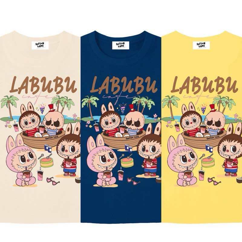 ขายร้อน❤️💥 เสื้อครอป Labubu (ลาบูบู้)ป้าย Qotton land