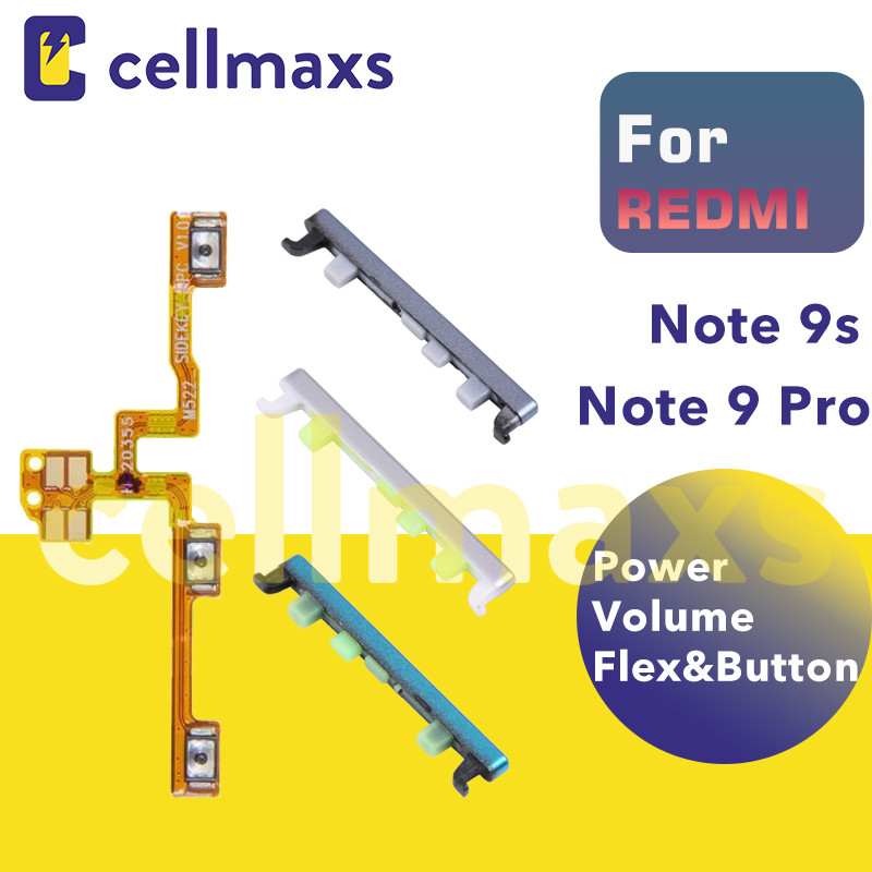 สําหรับ REDMI หมายเหตุ 9S 9 Pro 4G เปิดปริมาณ Flex ปุ่ม M2003J6A1G M2003J6B2G