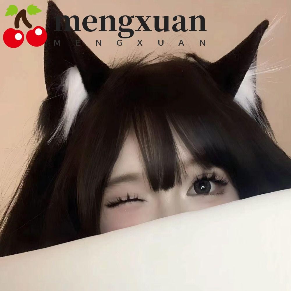 Mengxuan หูแมวแถบคาดศีรษะ, Lolita Jk คอสเพลย์ Headwear, สัตว์น่ารักผู้หญิงผม Hoop กิ๊บติดผม Plush Hair Band เครื่องประดับผมหญิง
