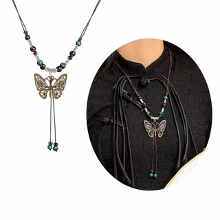 สร้อยคอลูกปัด จี้ผีเสื้อ butterfly สไตล์โบฮีเมียน แฟชั่นฤดูร้อน สําหรับผู้หญิง