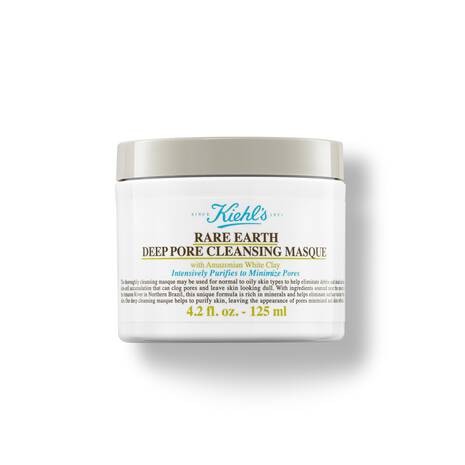 Kiehls Rare Earth Deep Pore Cleansing Mask 125ml เพียวริฟายและมินิมอยส์เจอร์ไรเซอร์รูขุมขน สําหรับทุกสภาพผิว