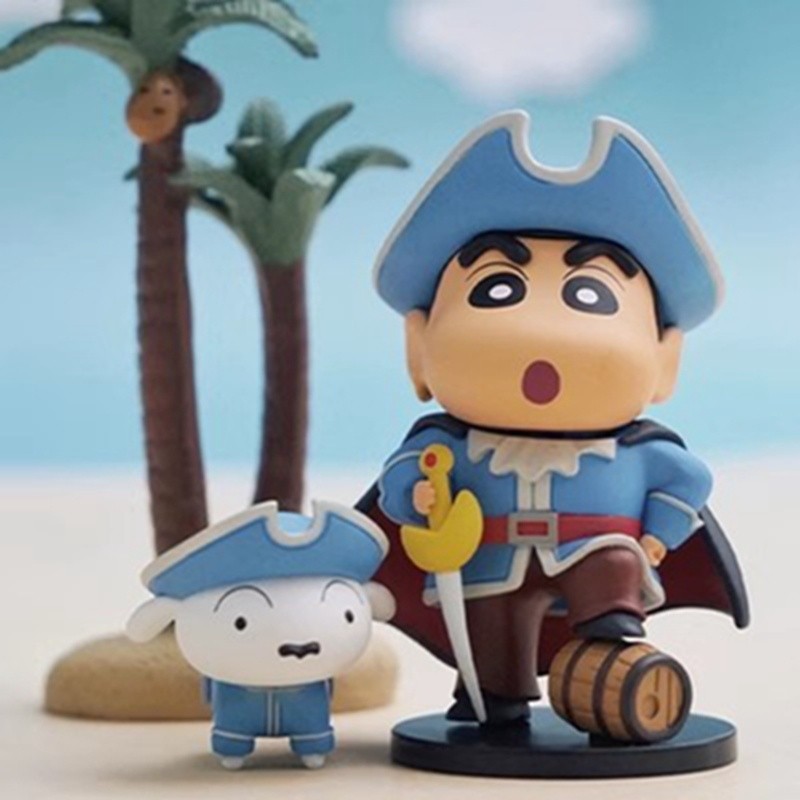 【พร้อมส่ง】ชินจัง/shinchan/ตุ๊กตา/ชินจังโมเดล ของแท้ที่ได้รับการยืนยัน Crayon Shin-Chan Career 2 Blind Box Anime Trendy Play Hand Handle ของขวัญสาวน่ารักการตกแต่งรถ