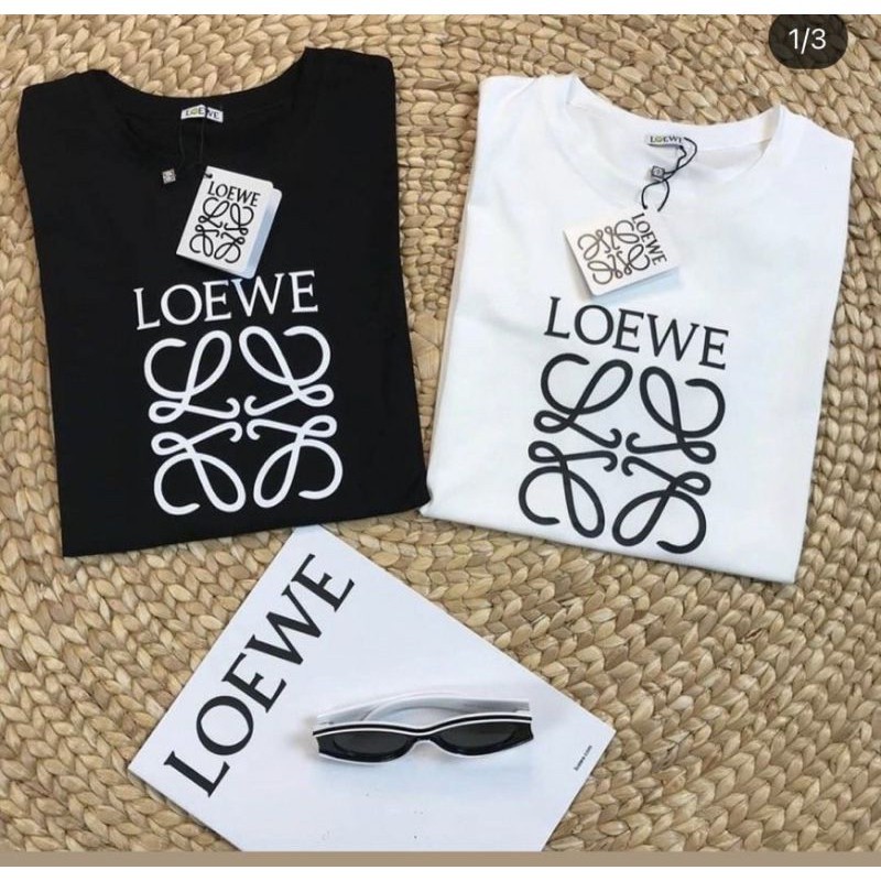 จุดขายร้อน LOE แฟชั่นลําลองระบายอากาศผ้าฝ้ายแท้หลวมสีบล็อกโลโก้ตัวอักษรพิมพ์เสื้อยืดแขนสั้นขนาดบวก XS-3XL