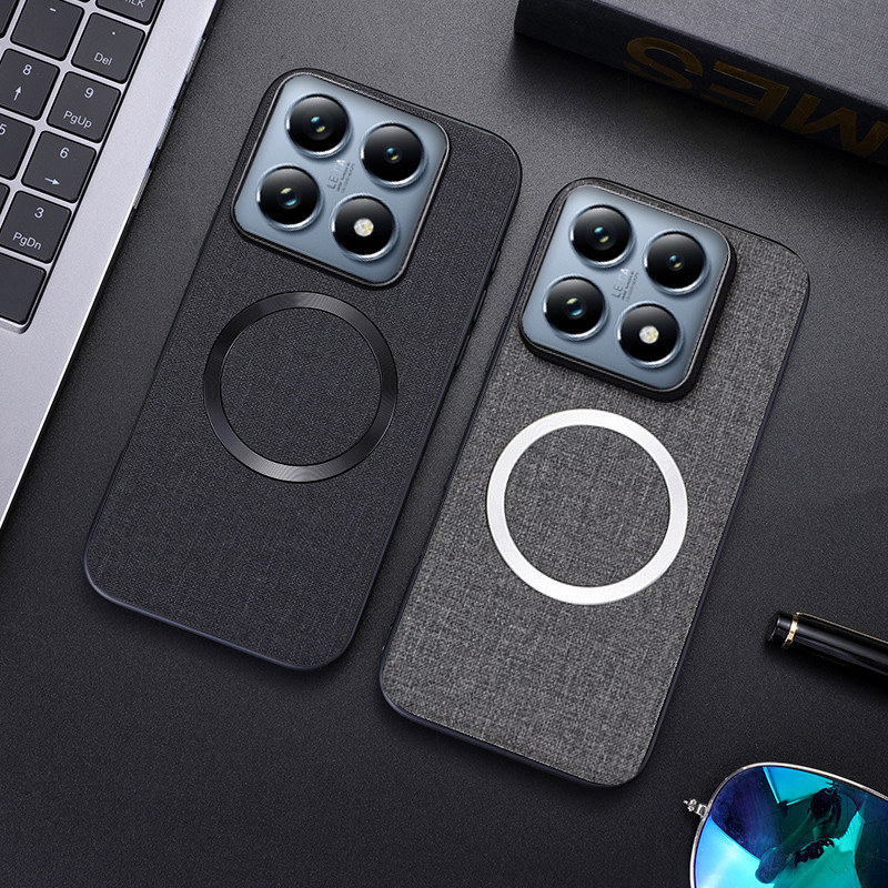 สําหรับ Xiaomi 14T, 14T Pro กรณี ELVEV ป้องกันลายนิ้วมือผ้า Felt ผ้า Hard PC ฝาครอบโทรศัพท์ – โปรปัง