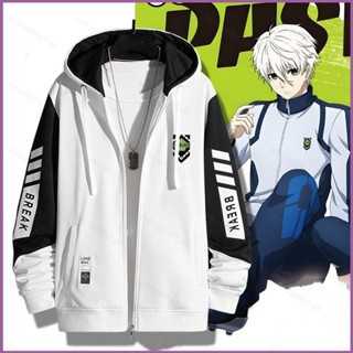 SY1 Blue Lock Mikage Reo Isagi Yoichi Nagi Seishiro coat zip…