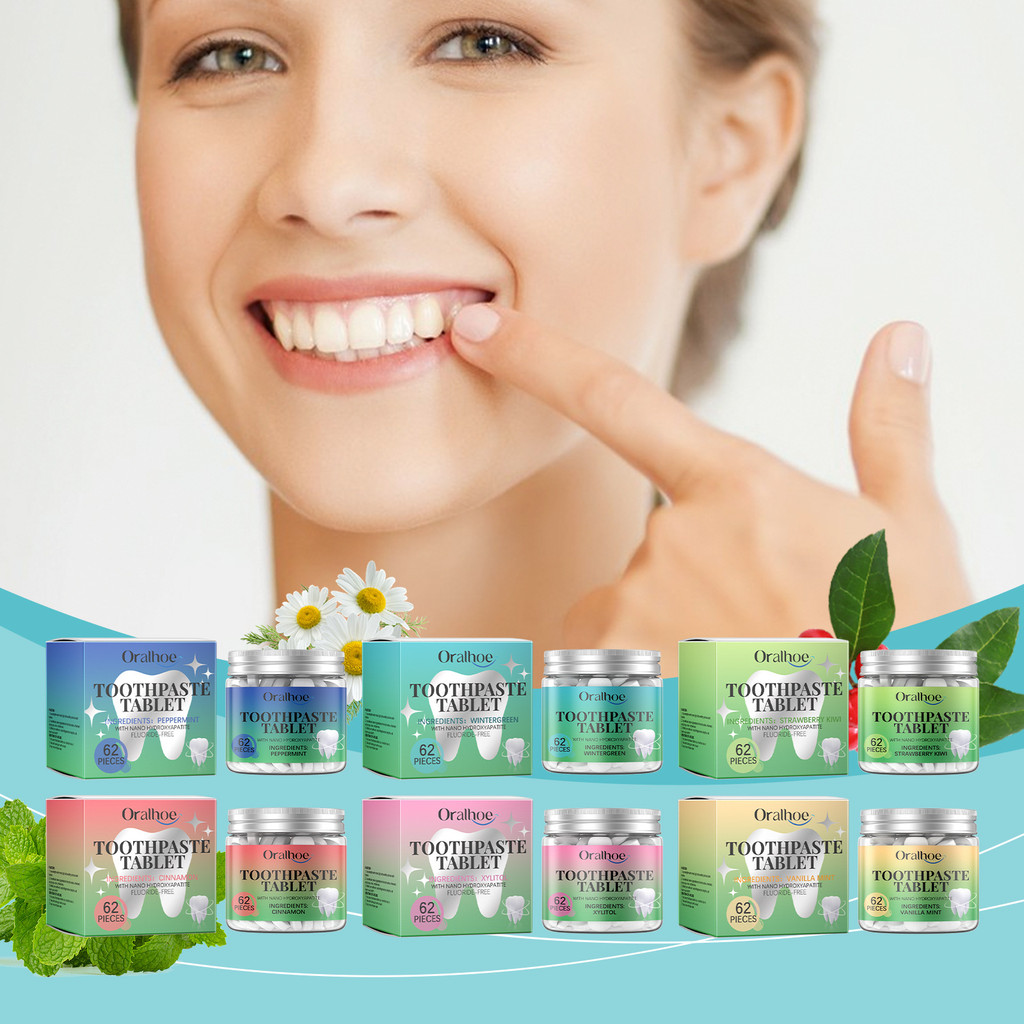 Oraloue ยาสีฟันแท็บเล็ต Series ทําความสะอาดคราบฟัน Breath Fresh Breath Care ฟัน Oral Care ทําความสะอาดฟัน BELPHOEBE