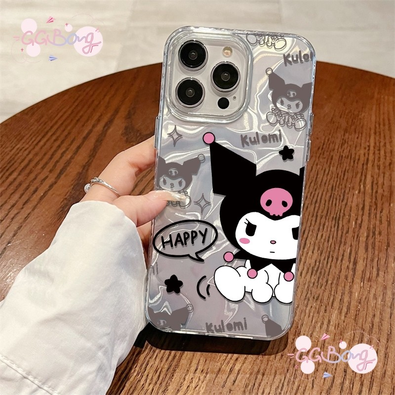 แนวโน้มแบรนด์การ์ตูนมีความสุขคุโรมิดาวครอบคลุมน้ำ เคสไอโฟ 16 11 15 13 12 14 Pro Max XR 6s 6 16 15 14 7 8 Plus X XS Max
