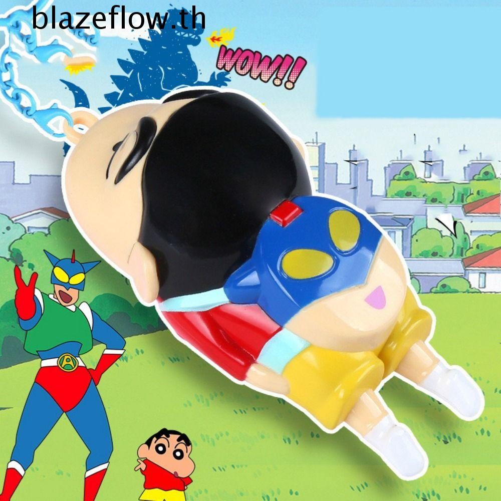 Blazeflow Shin Chans จี้, เสียงและแสงอะนิเมะ Crayon Shin-Chans พวงกุญแจ, กระเป๋าตกแต่งสไตล์ญี่ปุ่นการ์ตูนน่ารัก Shinnosuke จี้อุปกรณ์เสริม