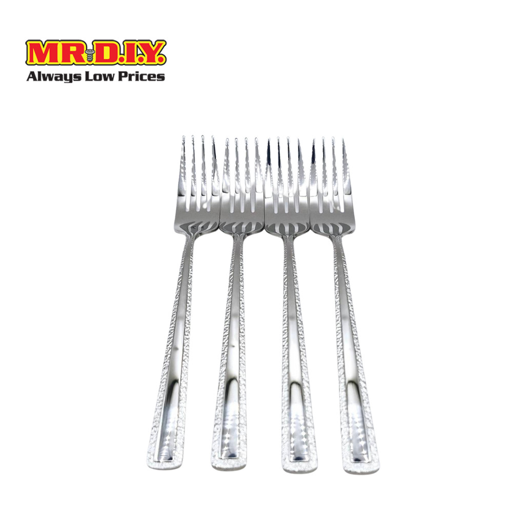 มิสเตอร์.ดี.ไอ.วาย ส้อมสแตนเลส ความยาว 21 ซม. (4 ชิ้น/แพ็ก)