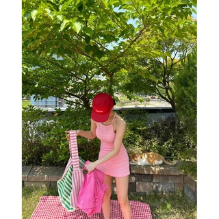🤍ส่งไวจากไทย🤍ชุดว่ายน้ำ One-Piece วันพีช ถัก เกาหลี สีลูกกวาด เว้าเอว หวานละมุน Beach Swimwear