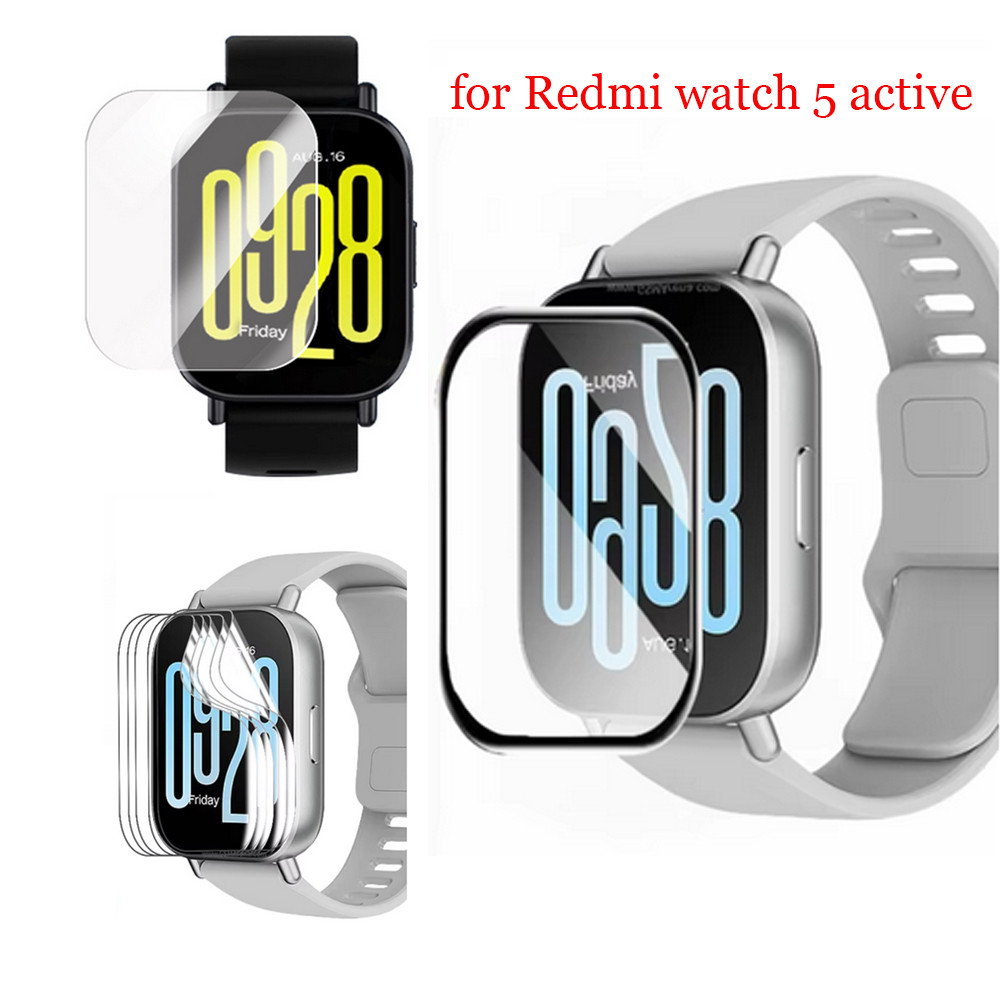 ฟิล์ม TPU แบบนุ่ม PMMA ป้องกันหน้าจอกระจกนิรภัยสําหรับ Redmi Watch 5 Active Watch5 Lite ฝาครอบป้องกันรอยขีดข่วน