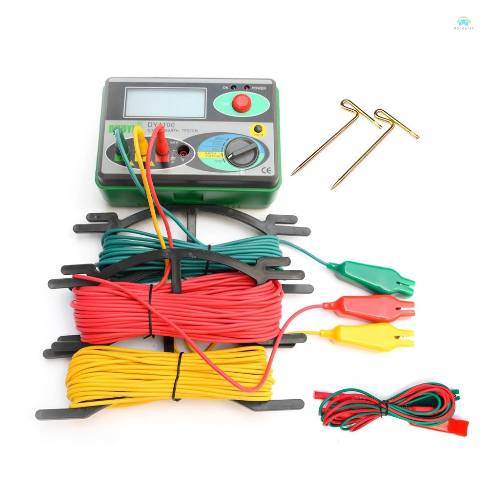 Yb Ground Resistance TesterDUOYI Ground Resistance Tester Digital Grounding Resistance Meter Ground 