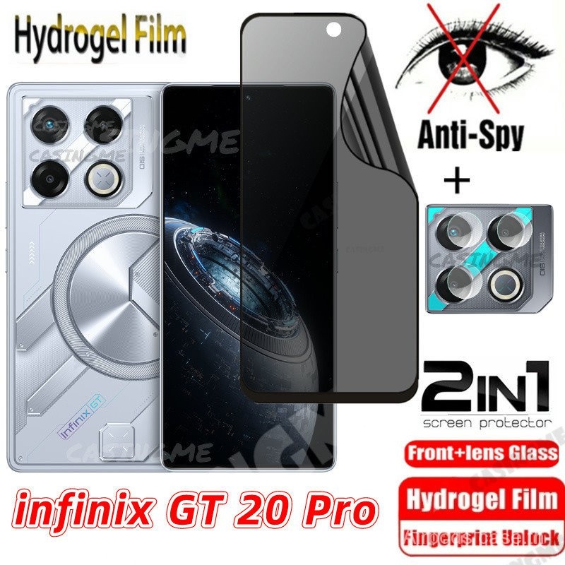 Infinix GT 20 Pro Soft Privacy hydrogel ฟิล์ม Anti-Spy เต็มรูปแบบป้องกันหน้าจอ Anti Peek ความเป็นส่ว