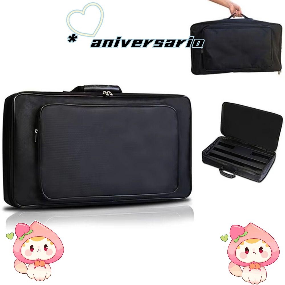 Aniversario Guitar Pedalboard Storage Bag,แบบพกพาเอฟเฟกต์เหยียบบอร์ด,ทนทานอุปกรณ์กีตาร์กันน้ํากระเป๋ากิ๊กขนาดใหญ่
