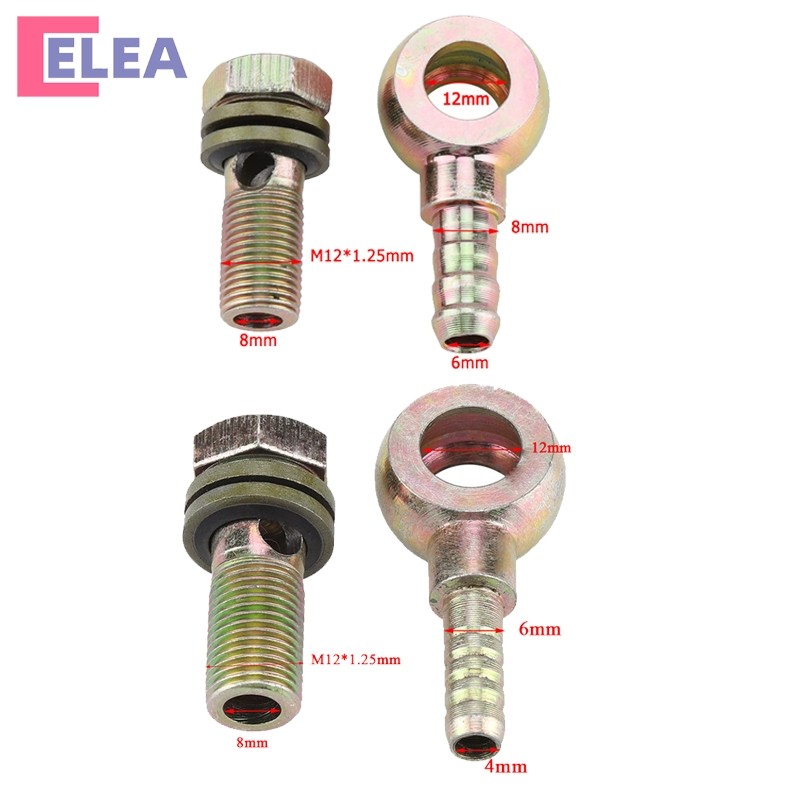 [สต็อก] 2 ชิ้น/เซ็ต M12x1.25 มม.รถจักรยานยนต์ Refit Oil Cooler ฟิตติ้งปลั๊ก Ball Head Adapter