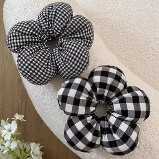 แฟชั่นดอกไม้ใหญ่เชือกผม Scrunchies หางม้าผูกผม Headwear เครื่องประดับผม