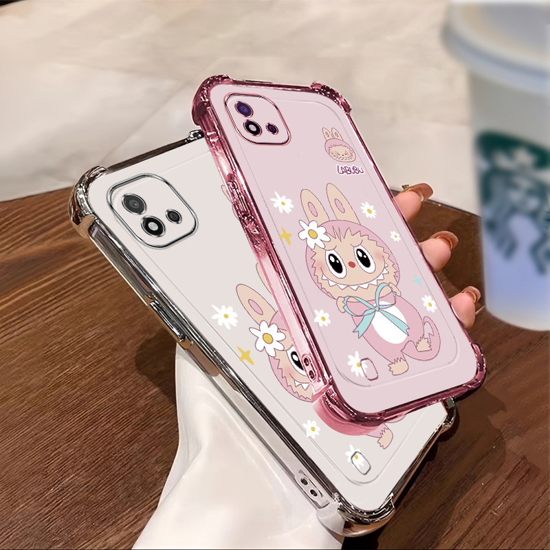 เคส Realme C20 C20A C11 2021 เคสโทรศัพท์ซิลิโคน ป้องกันสี่มุม HDTZ
