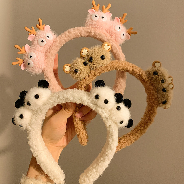 แฟชั่น Cute Cartton Bear Panda Dear Doll Headband Hair Band เครื่องประดับผม