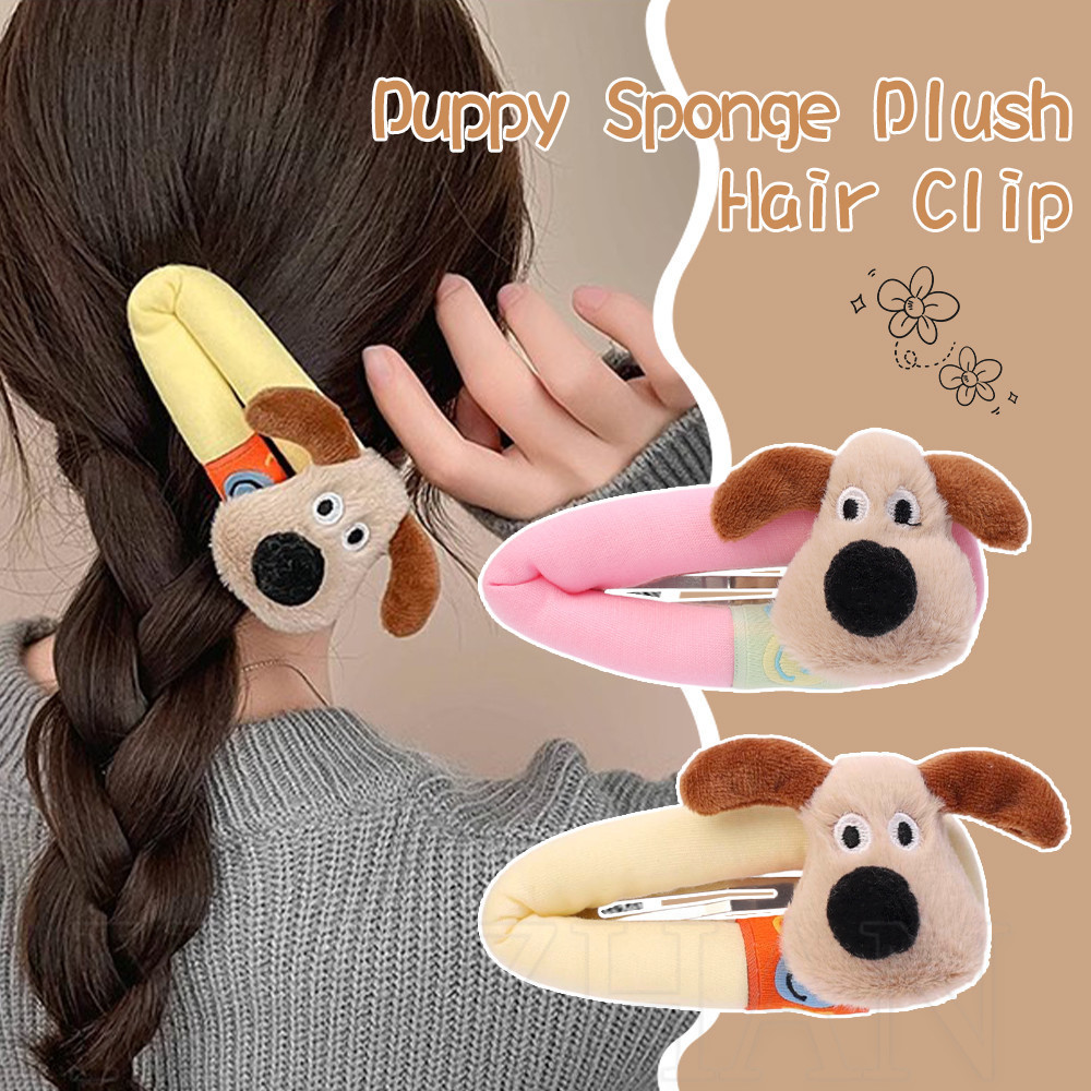 การ์ตูนลูกสุนัขฟองน้ำ Plush กิ๊บผม - Kawaii หวาน Bangs ผม - หลากหลายสไตล์ นุ่มนวล น่ารัก - หมวกเด็ก - เครื่องประดับผมสาว