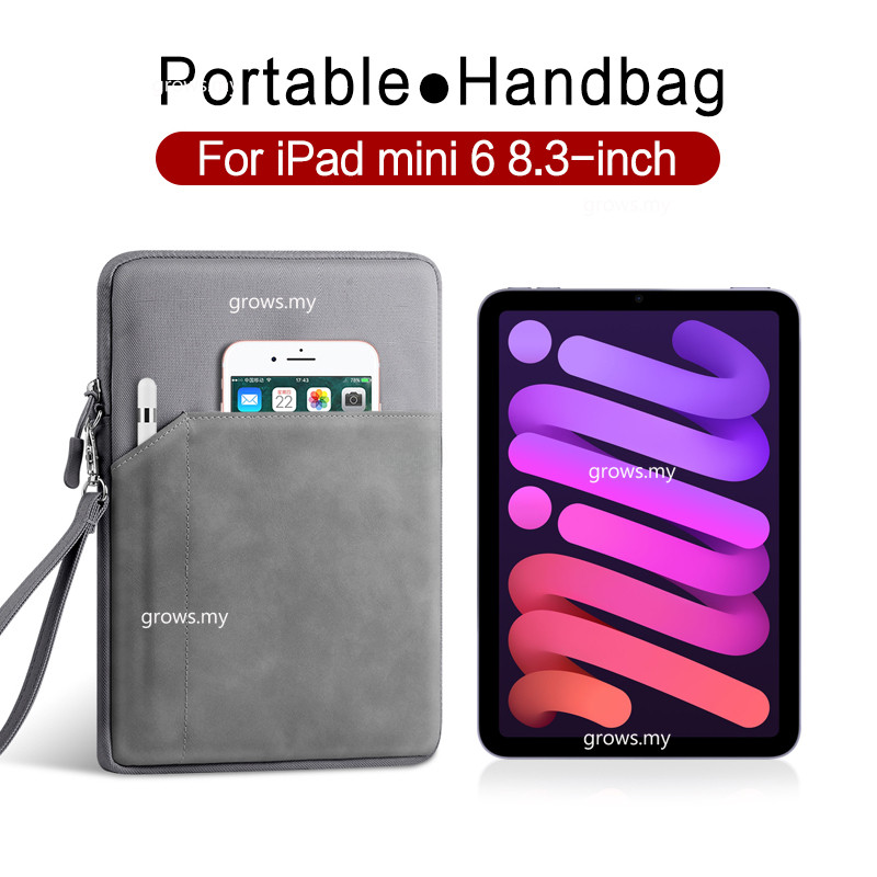 สําหรับ iPad iPad mini 7 2024 A17 Pro A2995 Universal Soft Liner กระเป๋าซิปกระเป๋าแท็บเล็ต mini 6 8.3 2021 A2567 A2568 A2569 mini6 6th Gen 4 5 ฝาครอบกระเป๋าถือ