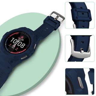 เคส + สายรัดสําหรับ Samsung Galaxy Watch 7/6/5/4 40 มม.44 มม.ฝาครอบป้องกันสร้อยข้อมือซิลิโคนสําหรับ Galaxy Watch ชุดการปรับเปลี่ยนอุปกรณ์เสริม
