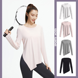 mvp sport  เสื้อเชิ้ตผ้าไหมน้ำแข็งแขนยาวผู้หญิง เสื้อกีฬา เส…