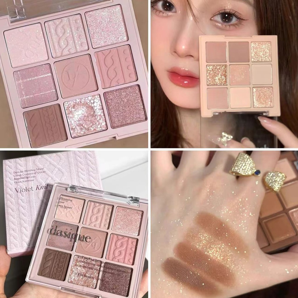 V-shop2: อายแชโดว์ พาเลตอายแชโดว์กันน้ำ พาเลทอายแชโดว์ 9สี เนื้อกลิต​เตอร์​ สีสวย Y997