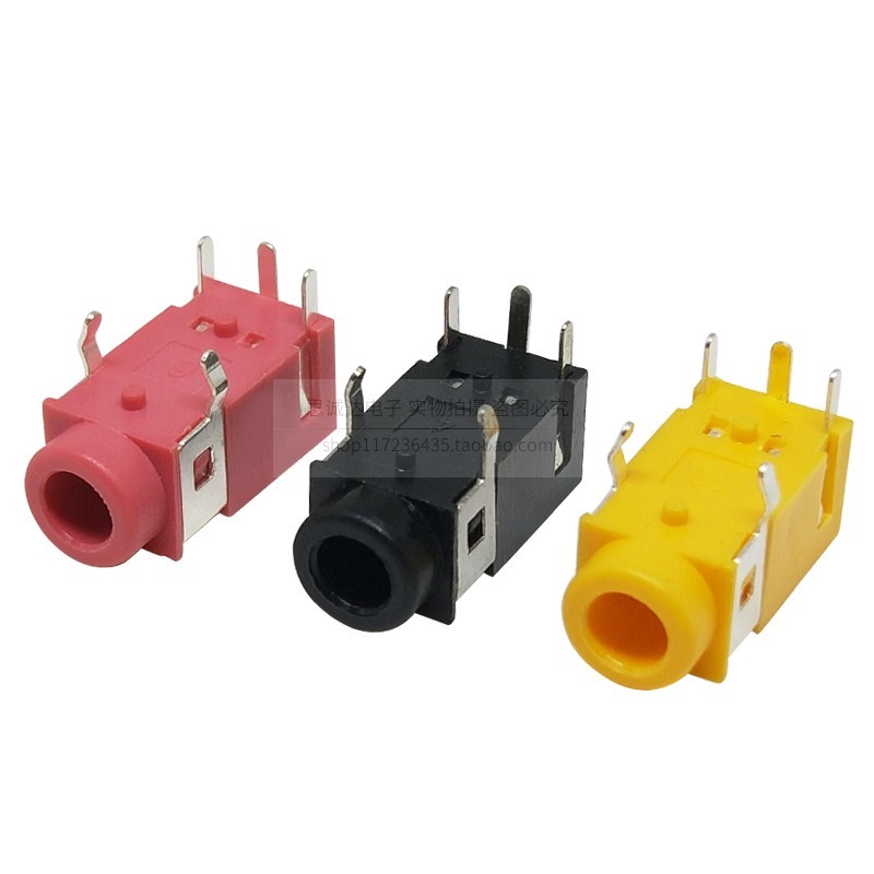 Pj322 PJ321 3.5 มม.Dual Channel Audio Power Interface หูฟังซ็อกเก็ตปลั๊กตรง 5 Pin DIP คุณภาพดี