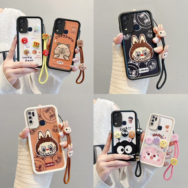 เคส vivo y30 y30i y50 เคส vivo 1935 1938 เคส TPU ซิลิโคนป้องกันการตกลายหนังการ์ตูนน่ารักเคสโทรศัพท์ bbpw