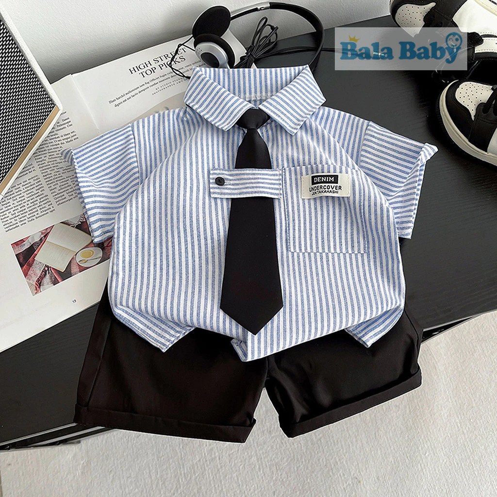 ใหม่ ชุดเซ็ตเด็กผู้ชาย เสื้อผ้าสำหรับเด็กผู้ชาย ชุดหล่อ 2025 Size80-120cm DXT25 thumbnail 6
