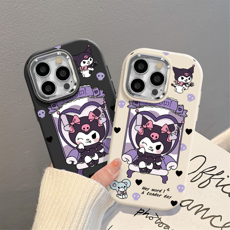 สีม่วงKuromi KingสําหรับOPPO A15 A15S A16K A16E A16 A16S A17 A17K A1K A31 A8 A36 A76 A96 A38 A18 A5 