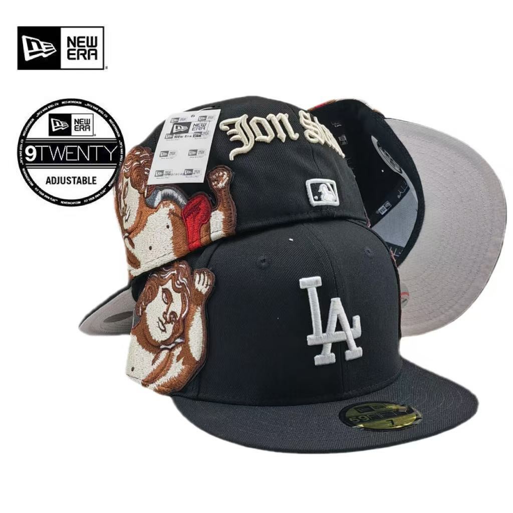 หมวกเบสบอล 59Fifty RRA Jon Stan x LA Dodgers สีดำ ออกแบบโลโก้DodgerและAngel ที่ด้านข้าง
