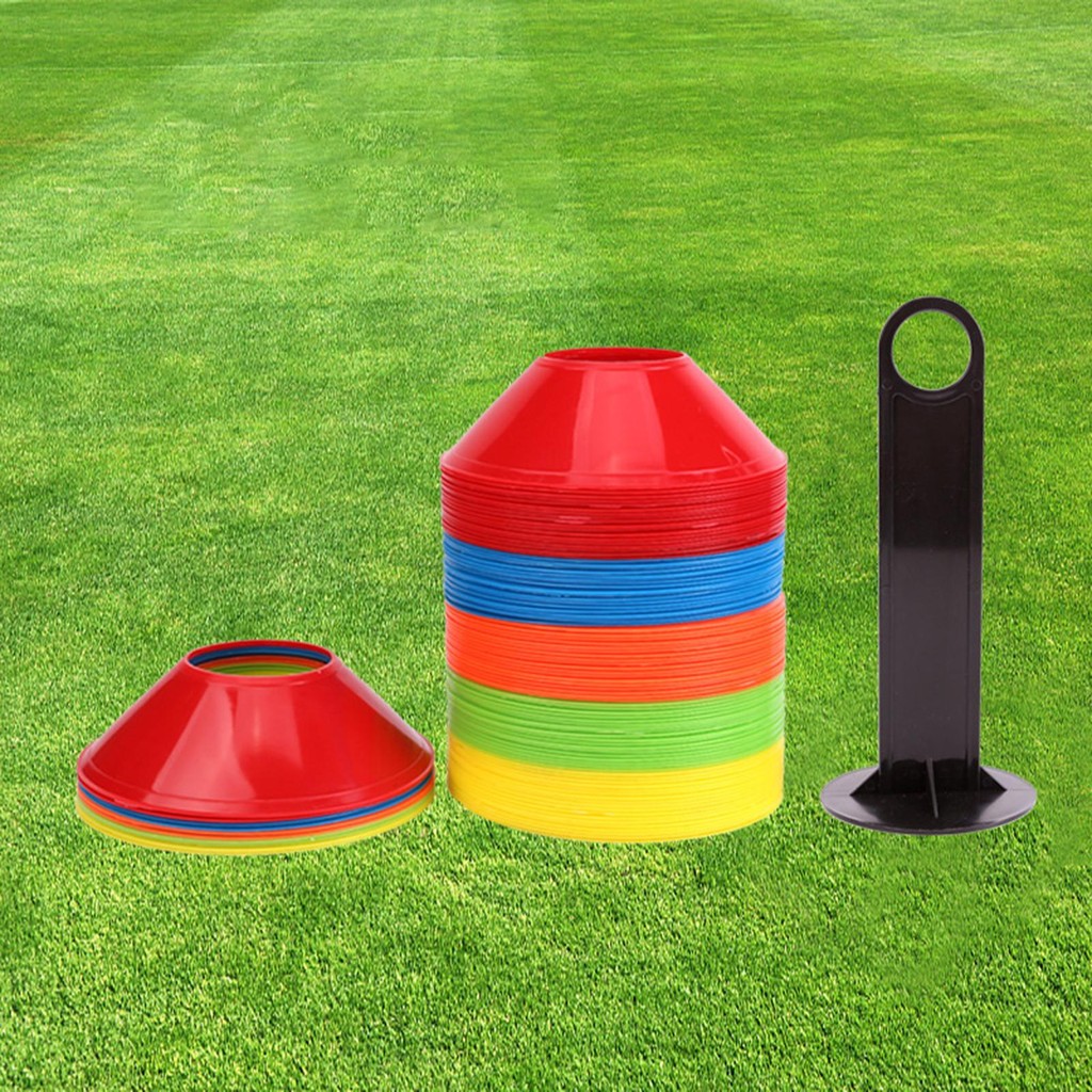 [lacooppia11] 50x/Set Soccer Cones Cross Training Agility Soccer Training Football Field