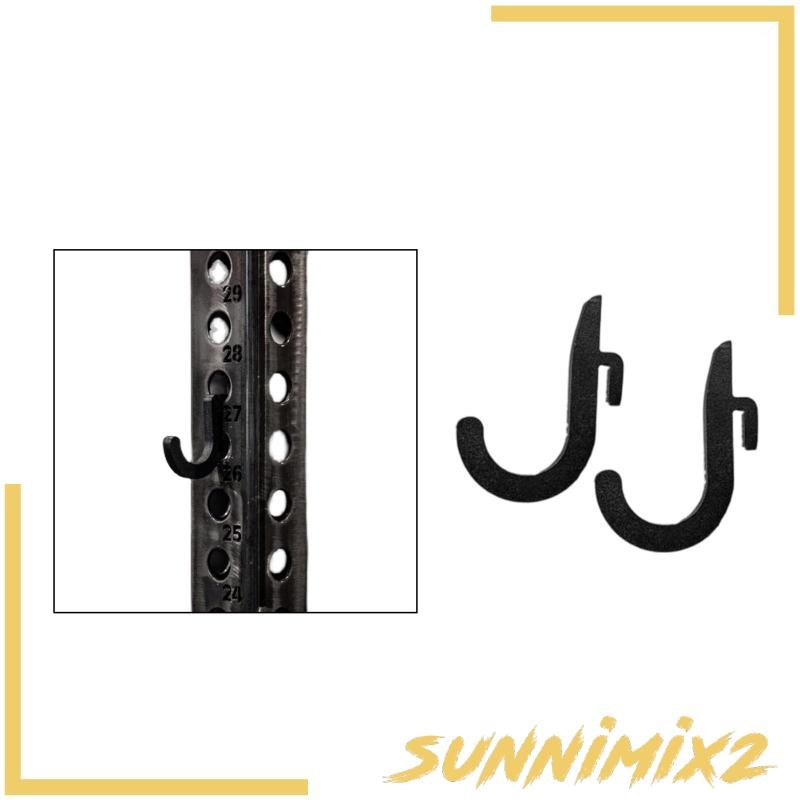[Sunnimix2] Squat Rack Hook ประหยัดพื้นที่อุปกรณ์ยิมที่บ้านชั้นเก็บ J Hooks