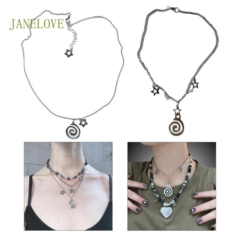 JLOVE Vortex Star จี้สร้อยคอ.Clavicle Chain Choker สร้อยคอแฟชั่น