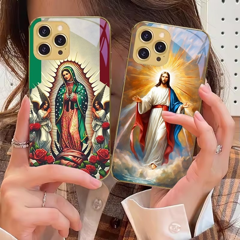 Virgin De Guadalupe Virgen Mary 02 สําหรับ IPhone 16 Pro Max 15 Pro 14 13 Plus 12 Mini 11Pro Max XS 