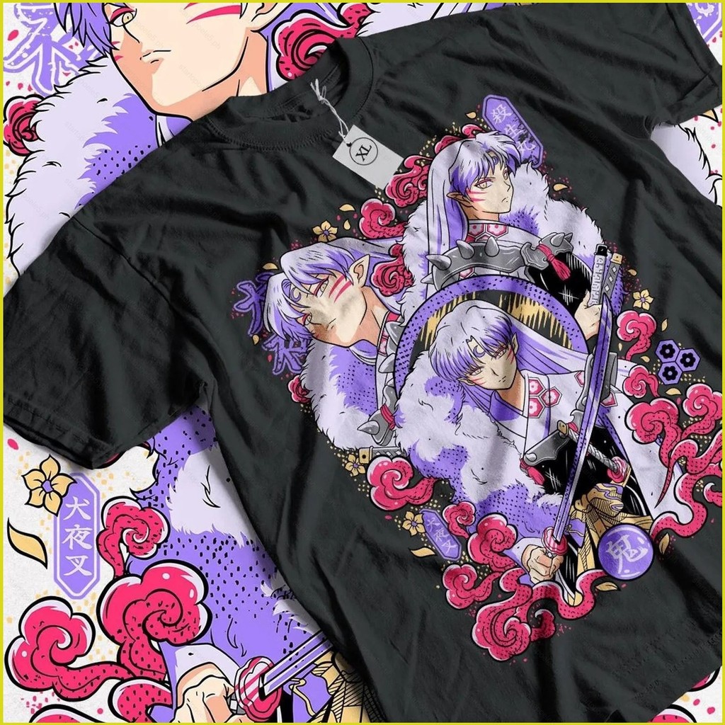ST5 Inuyasha คอสเพลย์ผ้าฤดูร้อนเสื้อยืดอะนิเมะแขนสั้น TS5