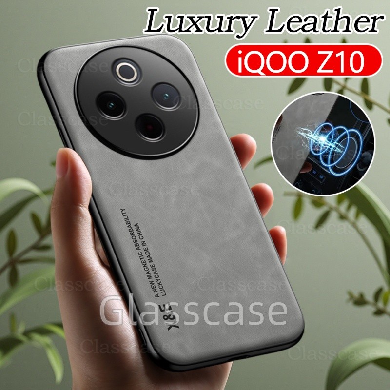 IQOO Z10 2025 สําหรับ Vivo iQOO Z10 X Turbo Pro Z10X Z10Turbo Z10TurboPro iQOOZ10 Z10Turbo หรูหราหนังเคสโทรศัพท์แฟชั่นคู่ป้องกันปลอกกันกระแทกนุ่มปกหลัง
