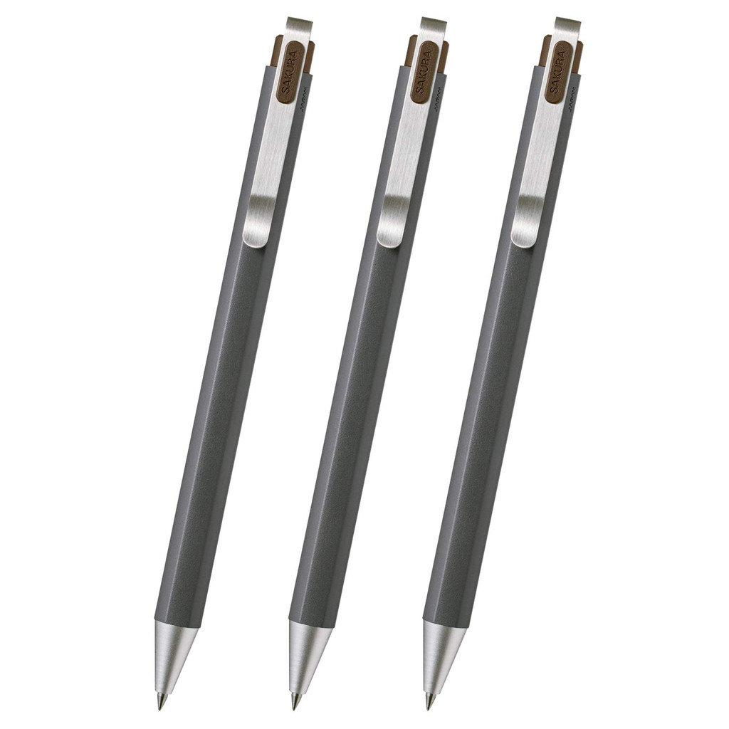 [ส่งตรงจากประเทศญี่ปุ่น]ซากุระเคลป์พาส ปากกาเจลบอลเพน บอลเซ็น iD โมคาบล랙 0.5 มม. 3 ด้าม GBR205#17(3)