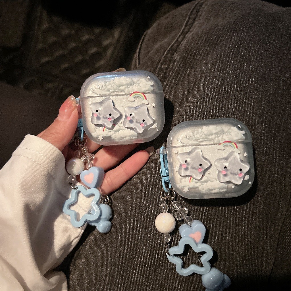 Siam【 ดาวห้อย 】เคสหูฟัง i12 i11 i13 เคสใสการ์ตูนนูน 1 2 3 เคสหูฟังบลูทูธ gen gen1 gen2 เคสหูฟังไร้สา