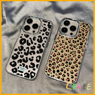 ความรู้สึกขั้นสูง จัดส่งจากประเทศไทย ลายเสือดาวสีดำและสีขาวfor iPhone เคสไอโฟน 13 12 11 PRO MAX 16 15 14 X XS MAX XR 7/8