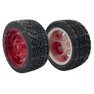 (1ล้อ) ล้อรถ ล้อหุ่นยนต์ ล้อใหญ่ ล้อวิบาก ล้อหนาม ขนาด 83mm/85mm Car Wheel, หน้ากว้าง 35mm/38mm Width Surface Large R...
